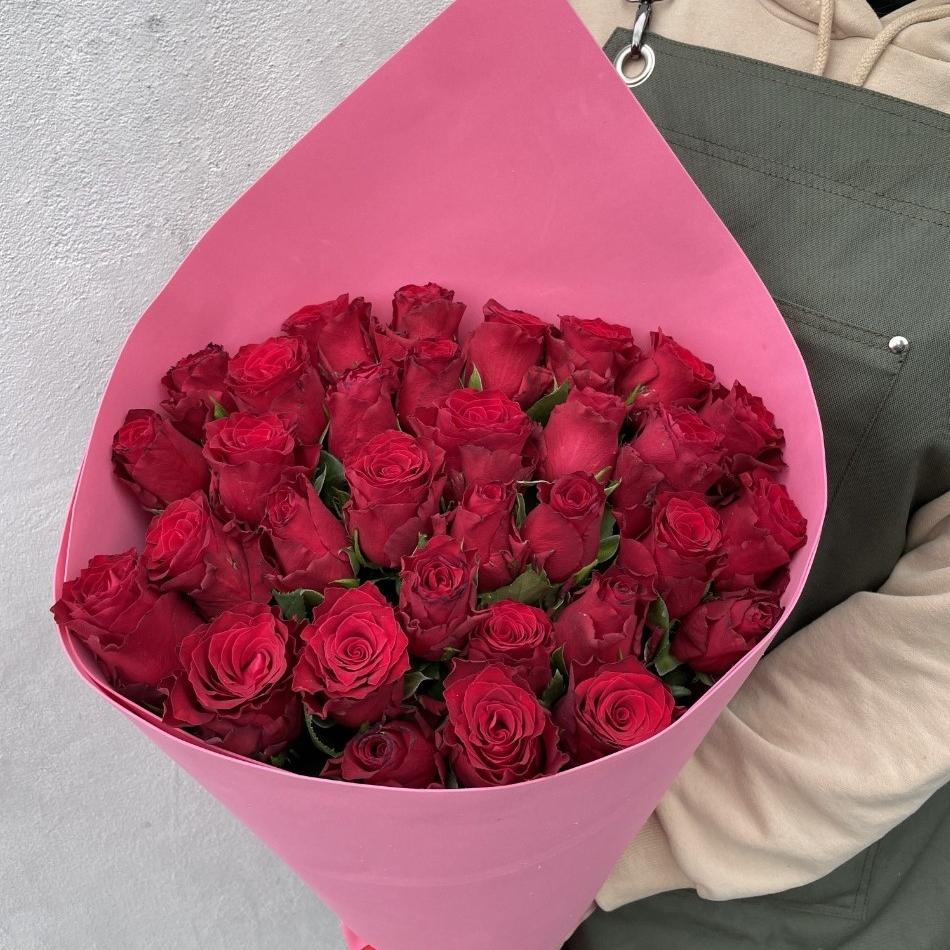 Букеты из красных роз 60 см (Эквадор) articul: 211338