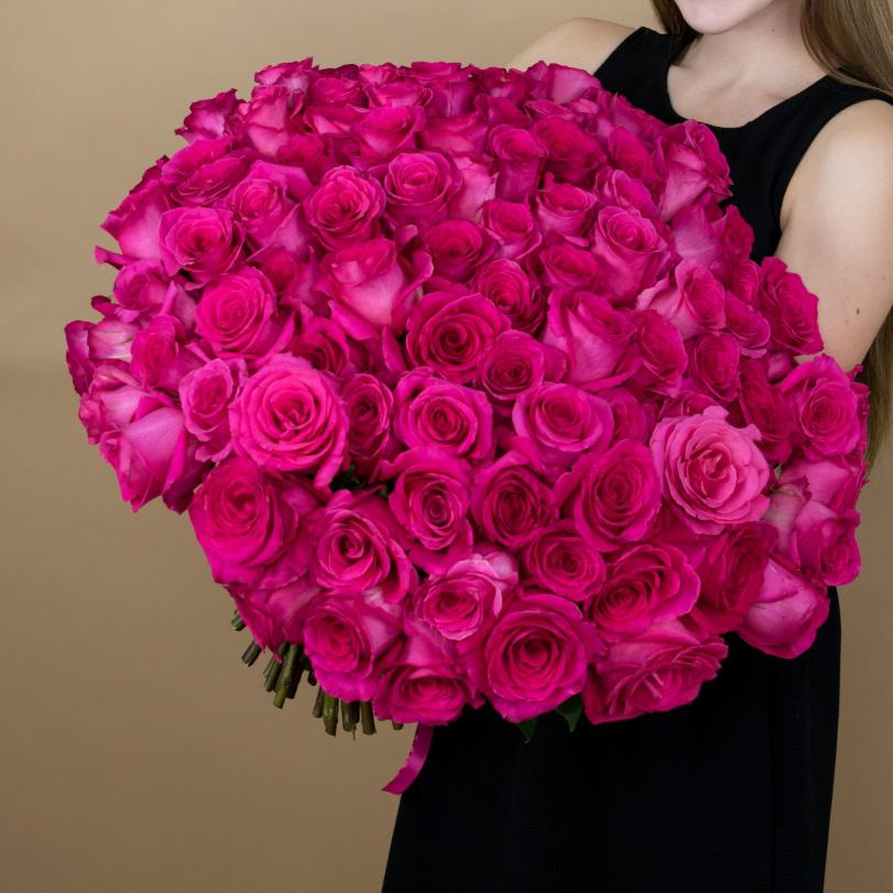 Букеты из розовых роз 40 см (Эквадор) №  95934