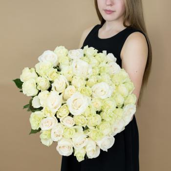 Букет из белых роз 101 шт 40 см (Эквадор) артикул букета   98235